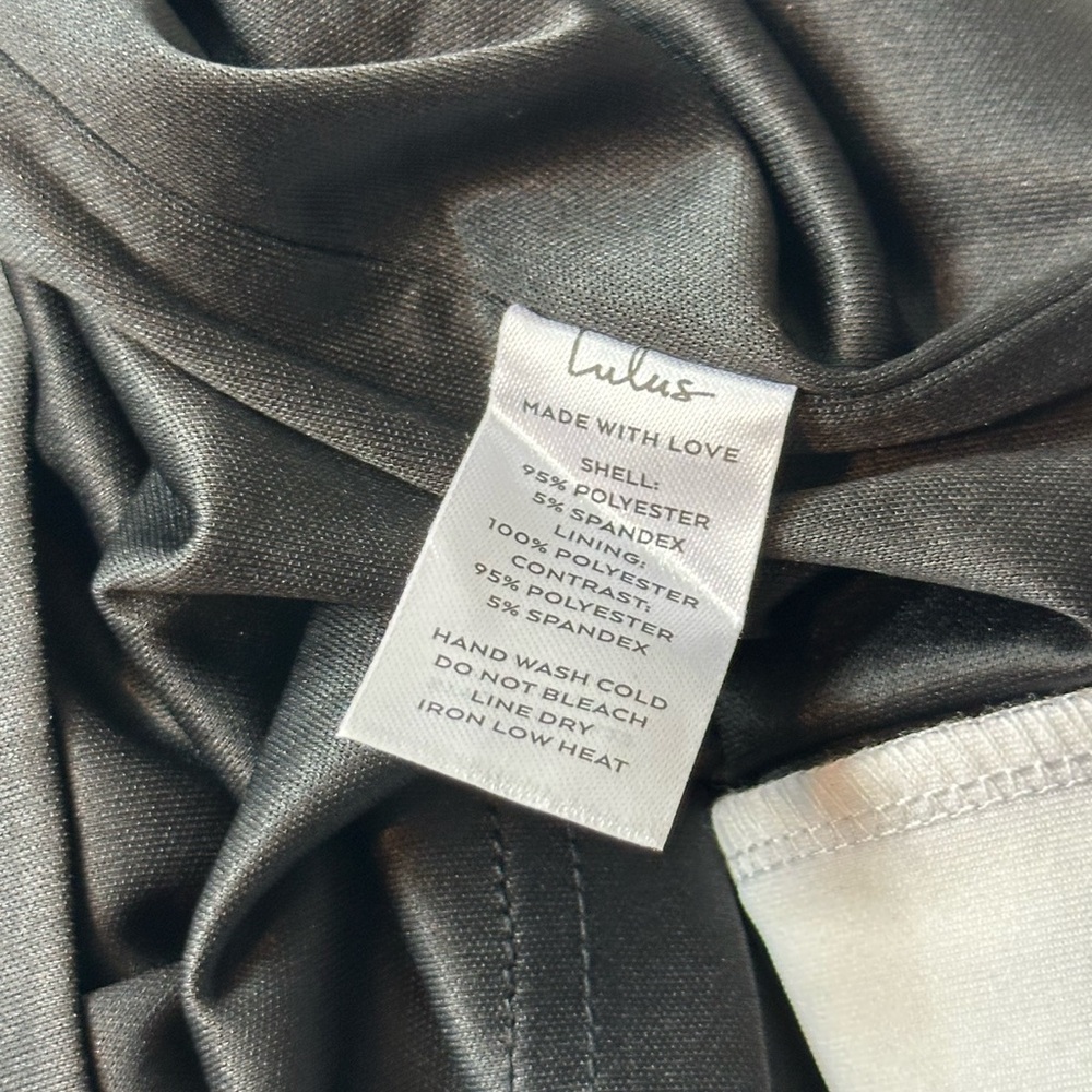 Lulus Flirtatious Style Black Color Block Strapless Mini Dress Size Small NWOT - Picture 8 of 13